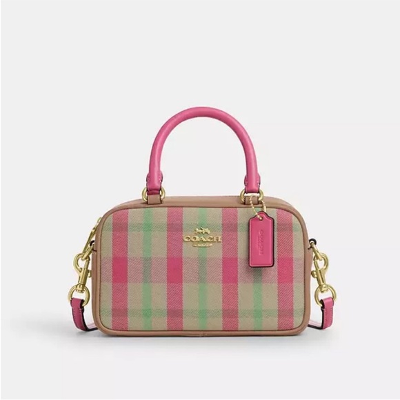 Coach Satchel Crossbody Bag With Plaid
Print # CBI90 - Picture 1 of 6